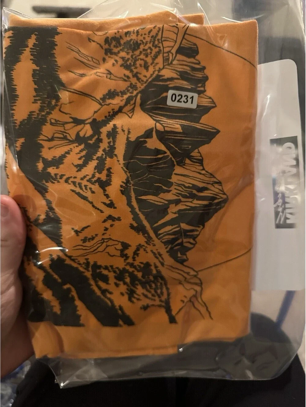 The North Face Shirt Mens Medium Orange Hike Logo Short Sleeve